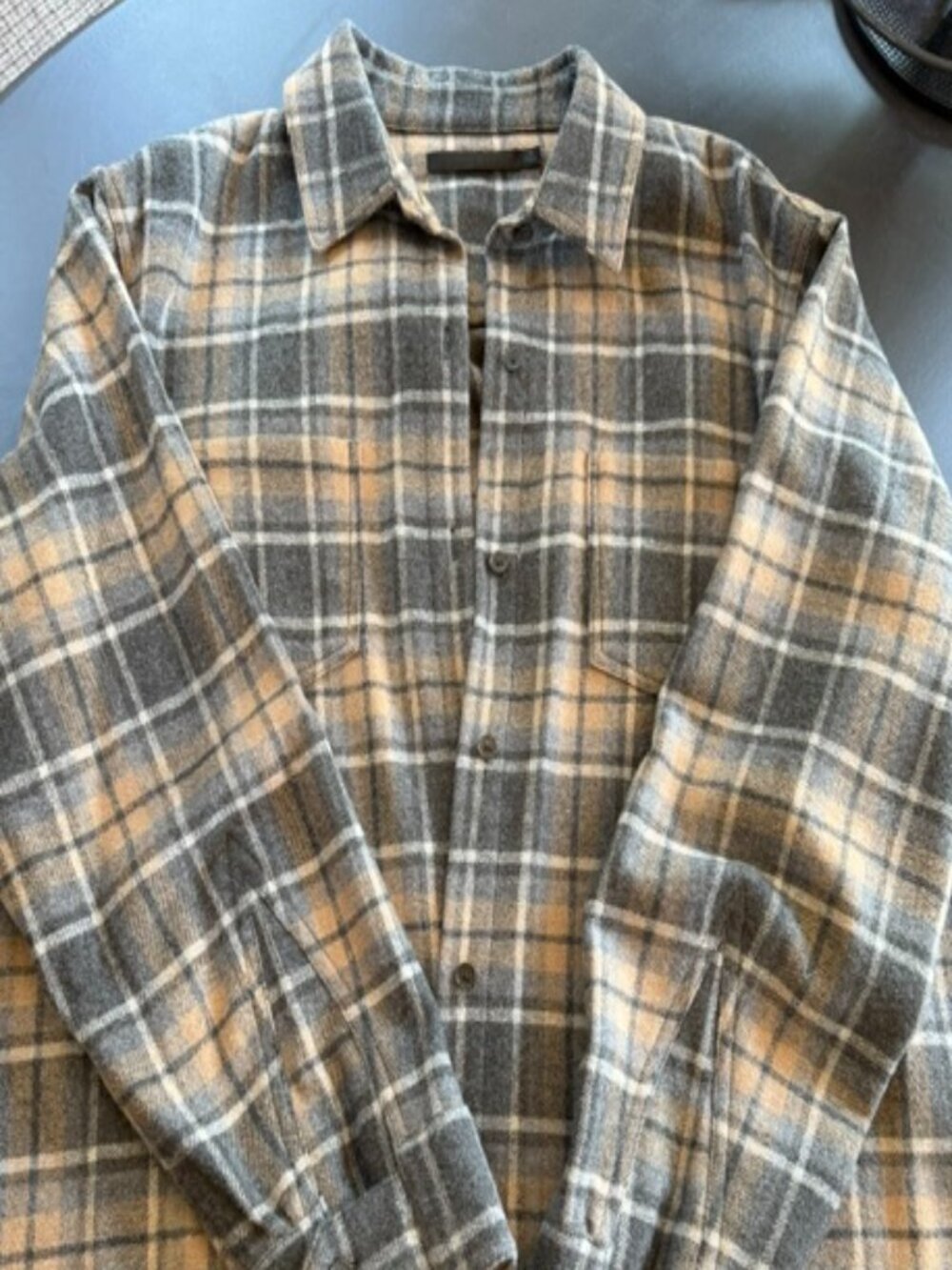 Jenni Kayne Plaid Flannel Overshirt Size XL